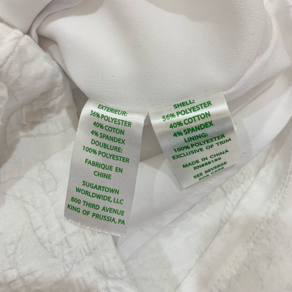 Lilly Pulitzer White Zina Stretch Romper Pineapple Size 0 - Picture 7 of 10